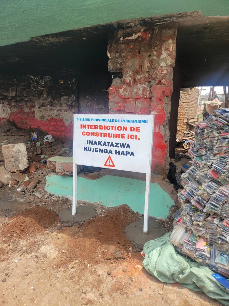 SUD-KIVU/Lutte contre le banditisme urbanistique, le Chef de Division provinciale Joseph Murimanya Chishungu fait sienne la décision de l&rsquo;autorité provinciale