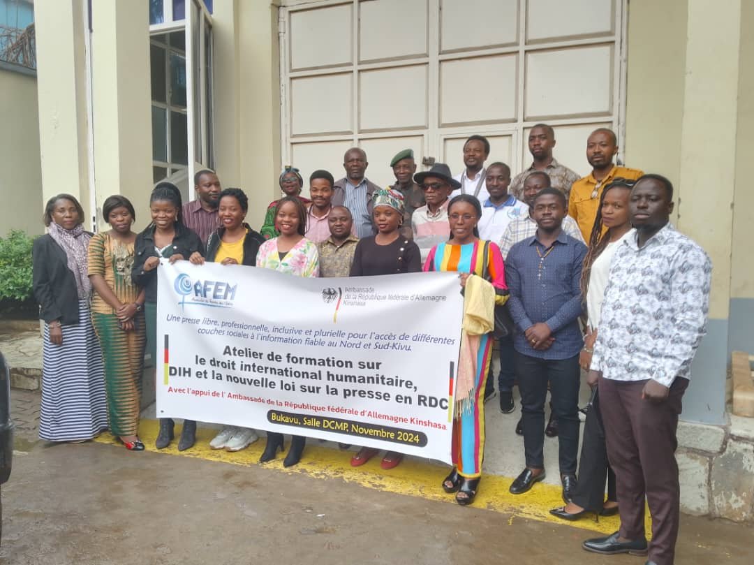 Sud-Kivu : Les journalistes appelés à mieux connaître la loi Muyaya et le DIH pour un exercice sécurisé et responsable du métier