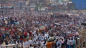 Sud-Kivu : la population de Bukavu dans la rue pour dénoncer la guerre à l’Est de la RDC.