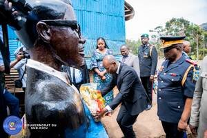 Sud-Kivu : Le gouverneur Jean-Jacques Purusi rend hommage à Patrice Lumumba, militant de l&rsquo;unité et symbole de la résistance patriotique 