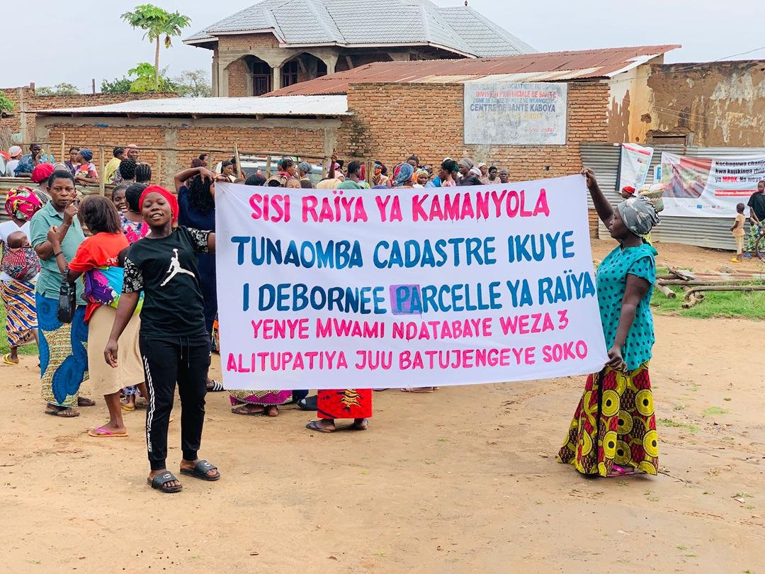 Kamanyola : Conflit foncier ;Des femmes commerçantes réclament la restitution d’un terrain attribué pour la construction d&rsquo;un marché moderne à Rugenge