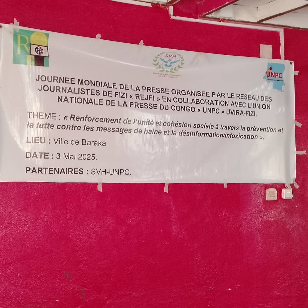 Baraka-fizi: la journée mondiale de la presse célébrée sous le thème de la lutte contre les messages de haine.