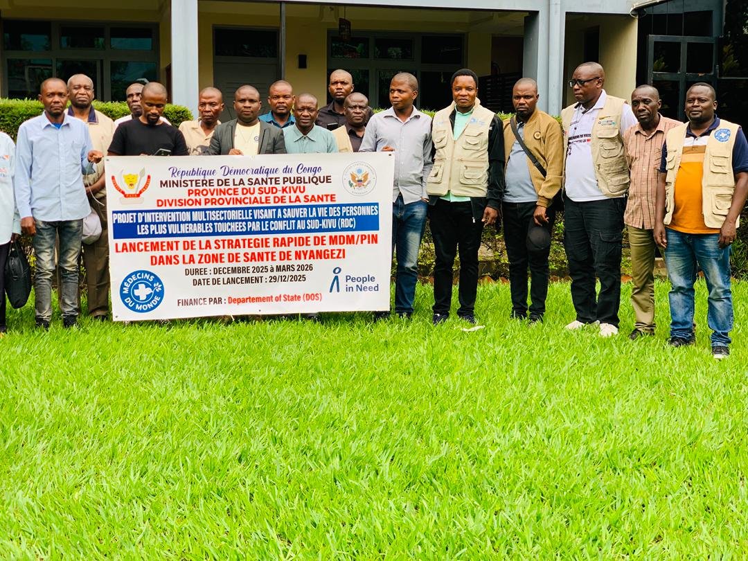 Walungu : Médecins du Monde et PIN lancent un projet de réponse rapide aux urgences humanitaires à Kamanyola