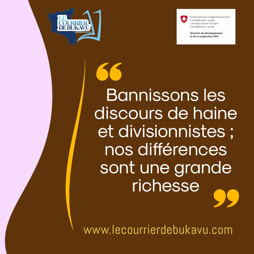 Bannissons les discours de haine et divisionnistes ; nos différences sont une grande richesse