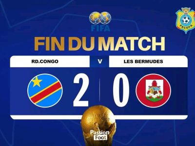 Football : les Léopards dominent les Bermudes (2-0) et confirment leur progression