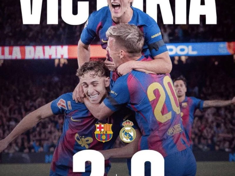 Sport : Le FC Barcelone sacré champion de Liga après une victoire éclatante face au Real Madrid dans le Clasico