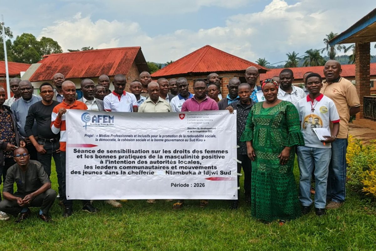 Idjwi : Des Leaders communautaires mobilisés pour promouvoir la masculinité positive et combattre les violences faites aux femmes