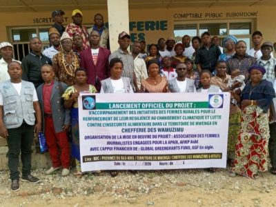 Mwenga : Un projet ambitieux pour renforcer la résilience climatique et la sécurité alimentaire des femmes rurales dans les zones des CFCL