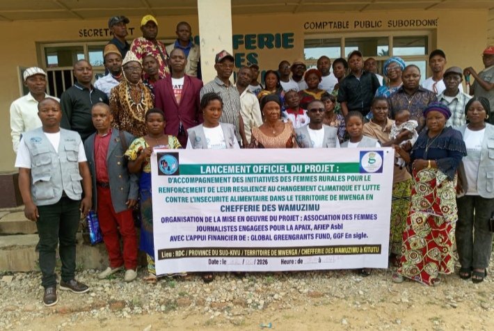 Mwenga : Un projet ambitieux pour renforcer la résilience climatique et la sécurité alimentaire des femmes rurales dans les zones des CFCL