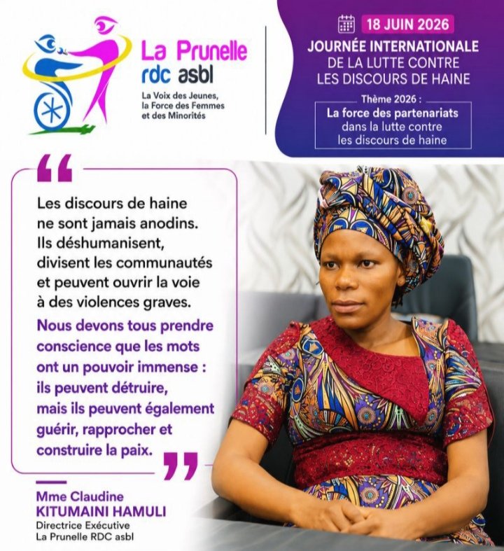 Journée internationale de lutte contre les discours de haine : La Prunelle RDC plaide pour des partenariats renforcés afin de préserver l’intégrité de l’information