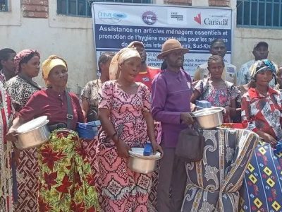 Uvira : 150 ménages de déplacés internes bénéficient d’une assistance en articles ménagers essentiels pour améliorer leurs conditions de vie