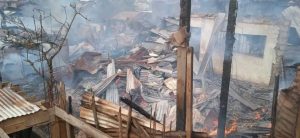 Bukavu : Un violent incendie ravage plus de dix habitations à Nyalukemba, la société civile appelle à une aide d’urgence