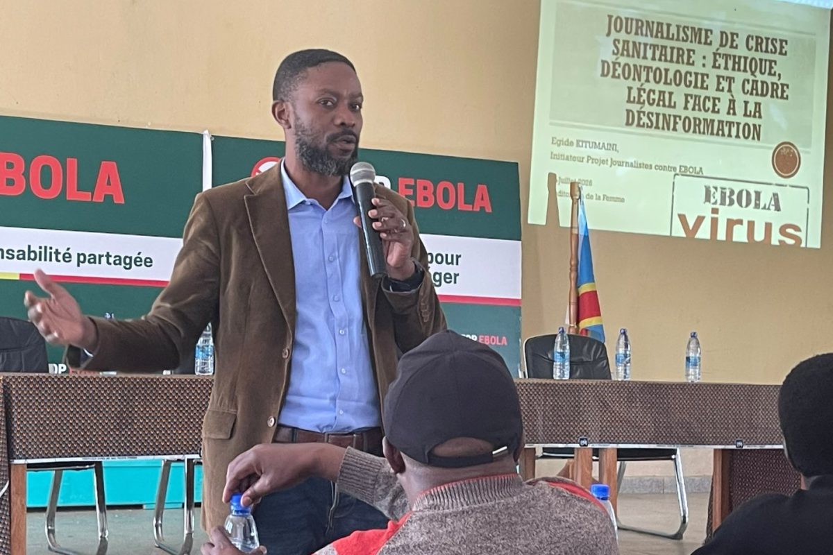 Riposte contre Ebola au Sud-Kivu : l&rsquo;Unpc appelle les journalistes à faire preuve de responsabilité et le respect du code d&rsquo;éthique et déontologie