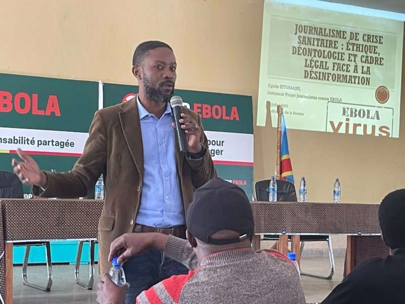Riposte contre Ebola au Sud-Kivu : l&rsquo;Unpc appelle les journalistes à faire preuve de responsabilité et le respect du code d&rsquo;éthique et déontologie