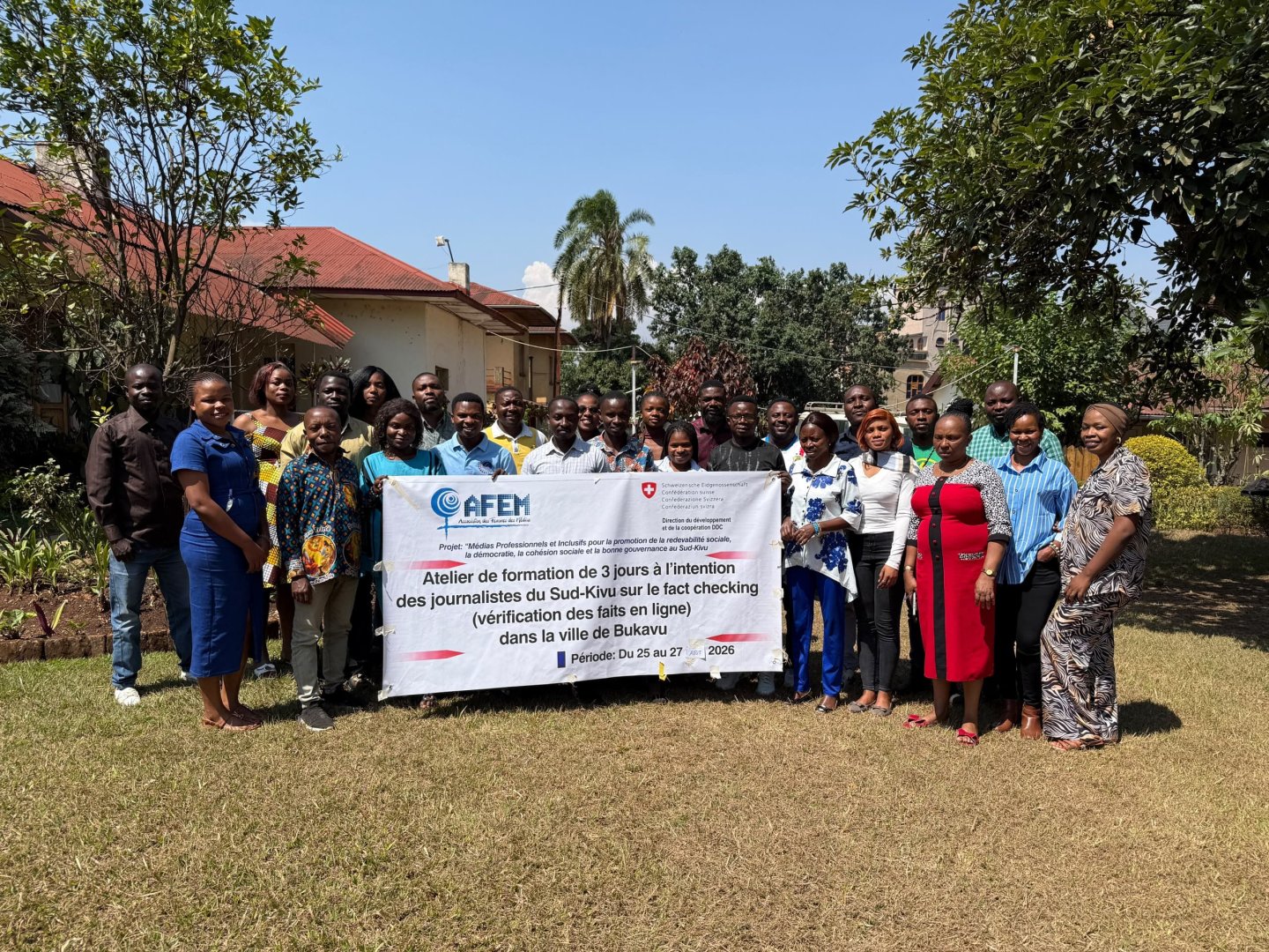 Sud-Kivu : 30 journalistes outillés par l’AFEM s’engagent à serrer la vis en matière de vérification des faits avant toute publication